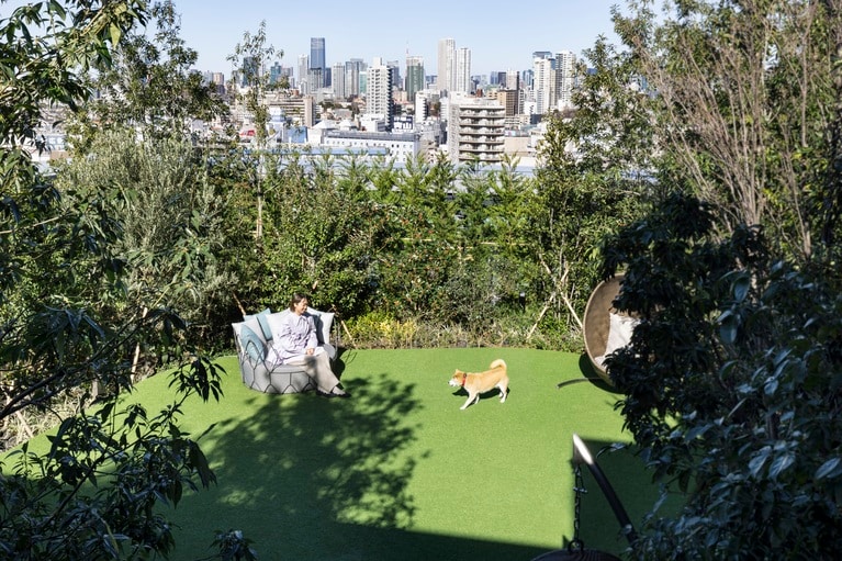 高層ホテルに、まさかのドッグラン。