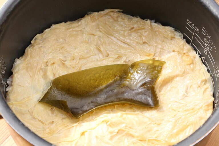 炊きあがりの状態。