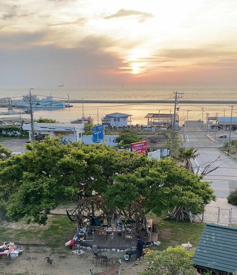 愛知県の伊良湖岬にある『SENTAN BIRDS.』というキャンプ場。