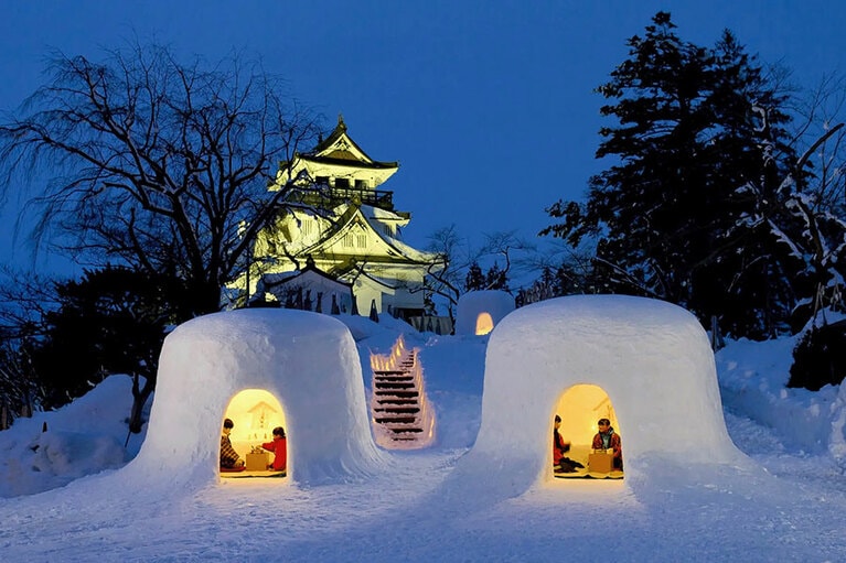 横手のかまくら。