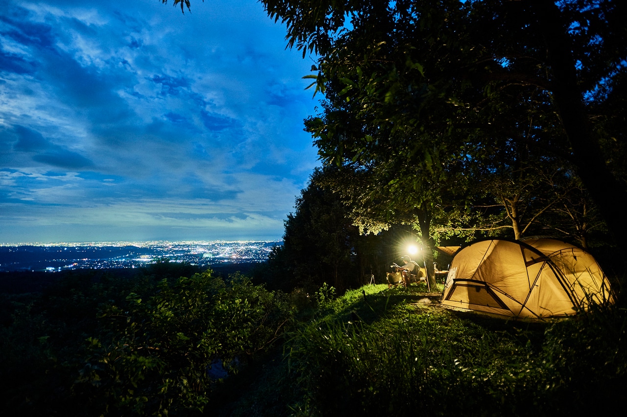 群馬の夜景が綺麗に静かに瞬いている。