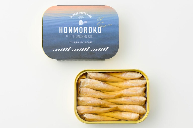 【滋賀県】HONMOROKO IN COTTONSEED OIL 本もろこオイル漬 105g（固形量70g） 1,296円／奥村佃煮