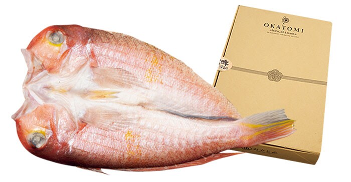 一日漁の甘鯛一夜干し 1尾300～350g 2,380円／岡富商店