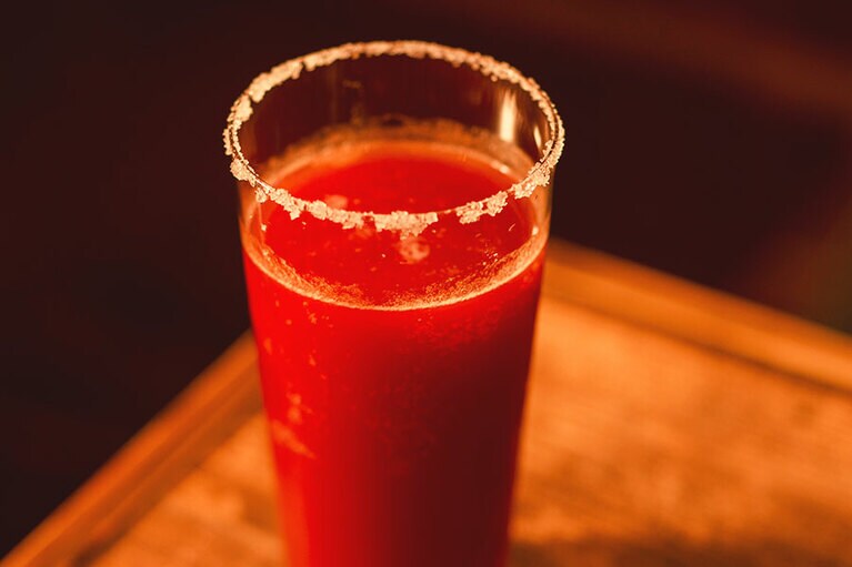 ライムの香りも爽やかなカクテル。