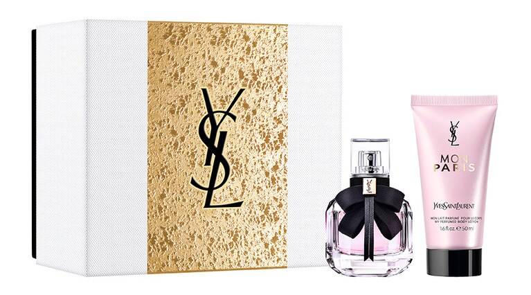 ノエル モン パリ ギフトセット 9,900円。セット内容：モン パリ オーデパルファム 30ml、同 ボディローション 50ml。発売日：12月1日(水) ビューティセレクトショップ