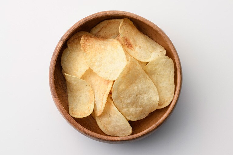 【栃木県】岩下食品の「ポテトチップス 岩下の新生姜味」。