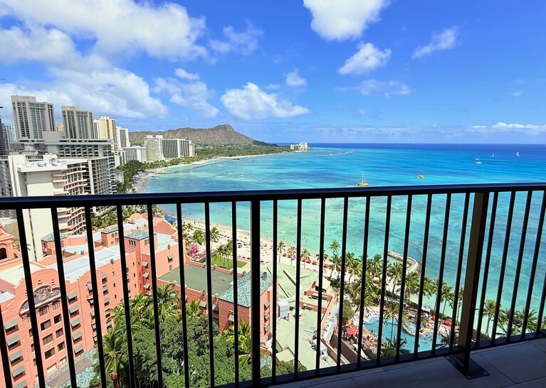 「ダイヤモンドヘッド オーシャンフロント」からの眺望。