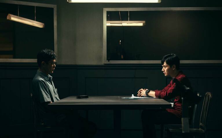 『私立探偵』のルイス・クー（左）とリウ・グァンティン