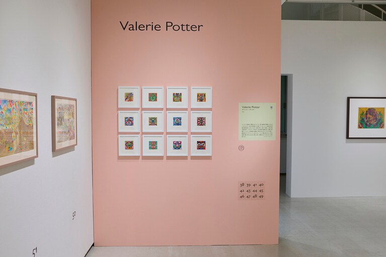 「未知なる世界と出会う　ー英国アール・ブリュット作家の現在（いま）」展示風景。撮影：柿島達郎