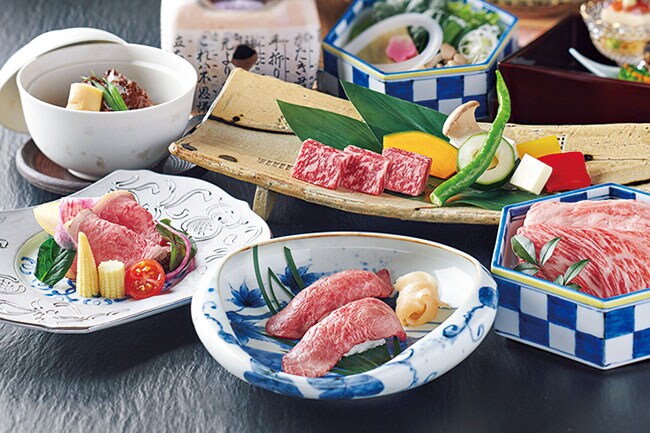 日本三大和牛の一つ、近江牛を堪能できる「近江牛づくし(特選)」コース。