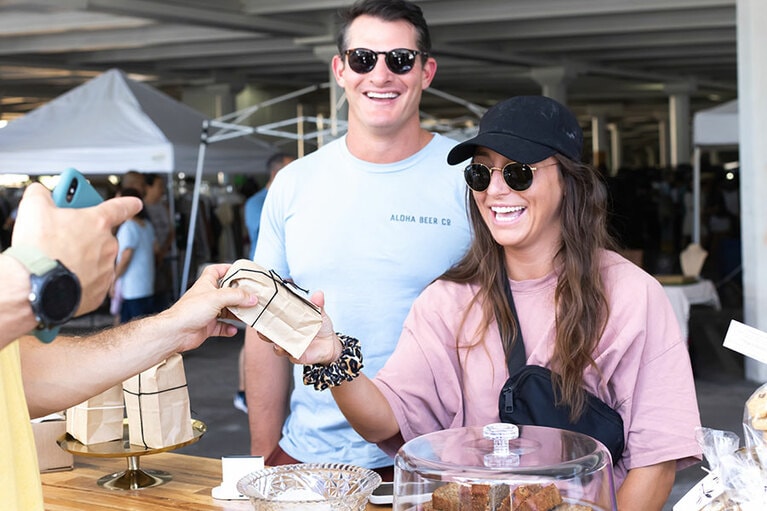 ポップ・アップ・マーケットの様子。写真提供＝アロハ・ホーム・マーケット