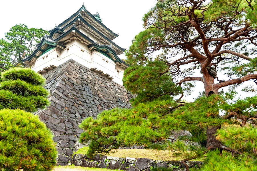 富士見櫓の石垣は加藤清正が担当したといわれる。