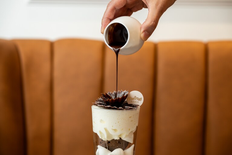 チョコレートソースがまたおいしい！