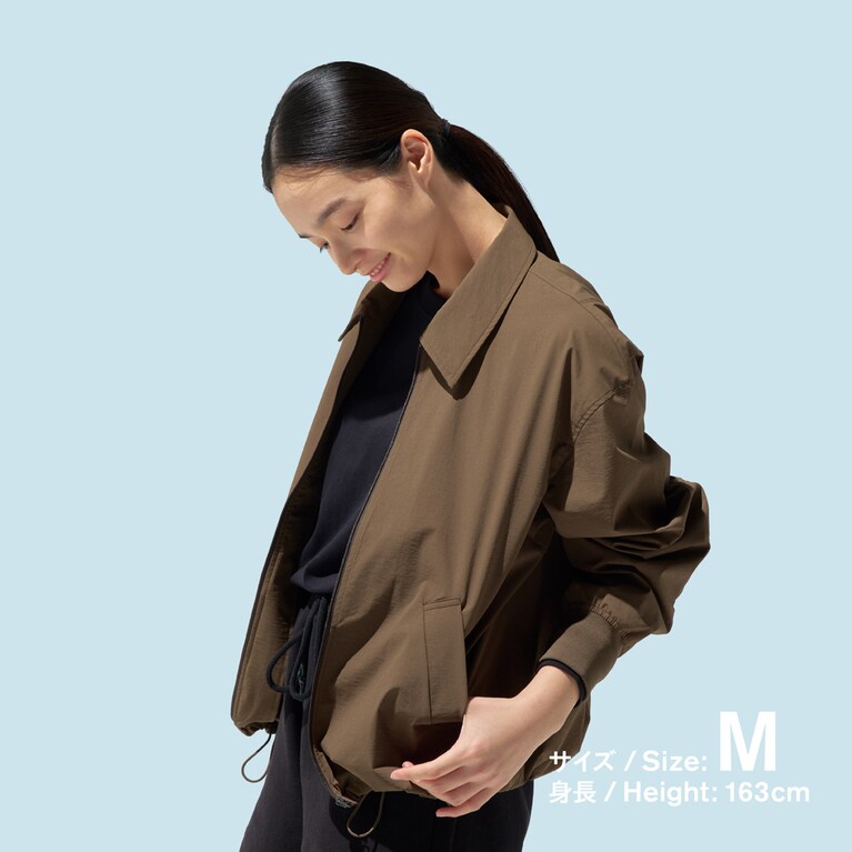 ジップアップジャケット　ブラウン　3,990円【サイズ】M/L