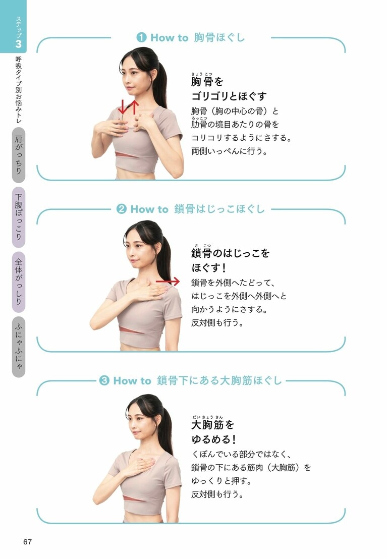 『1週間で華奢になる！好きな服が着られる！華奢トレ』より。