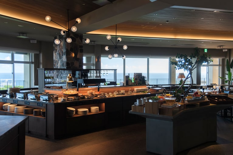 ビュッフェダイニング「The View Restaurant」。