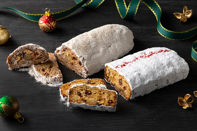 シュトーレン（チャイと3種のチーズ）。