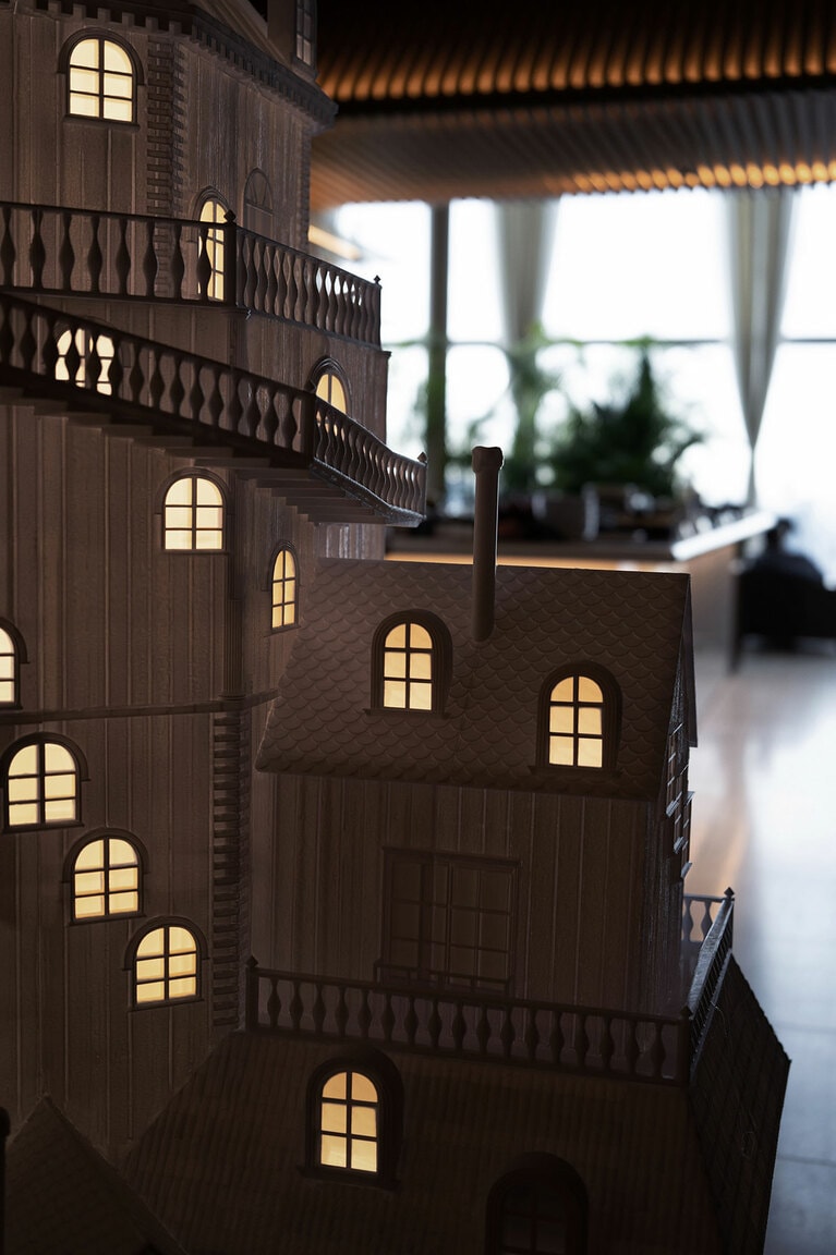 東京エディション虎ノ門のフェスティブツリー。