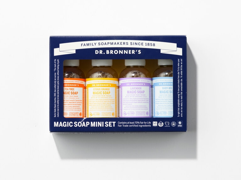 ドクターブロナー“マジックソープ ミニセット”／1,980円。