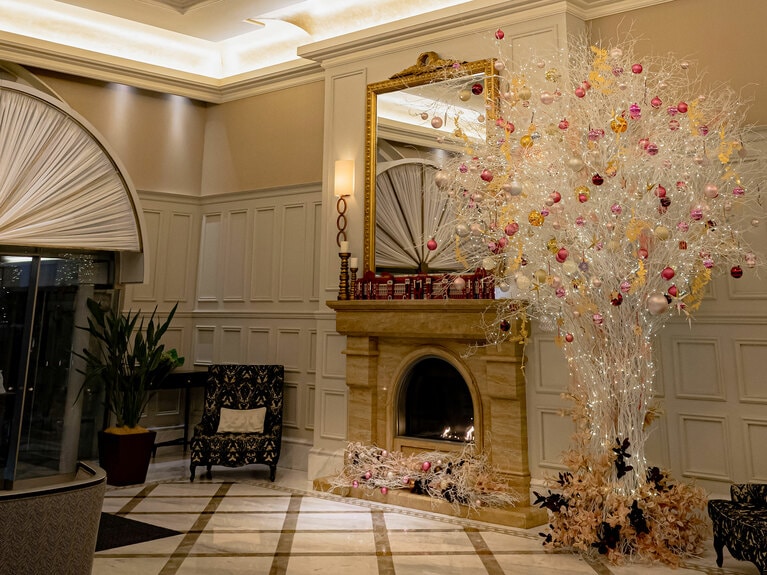 東京ステーションホテルのクリスマスツリー。