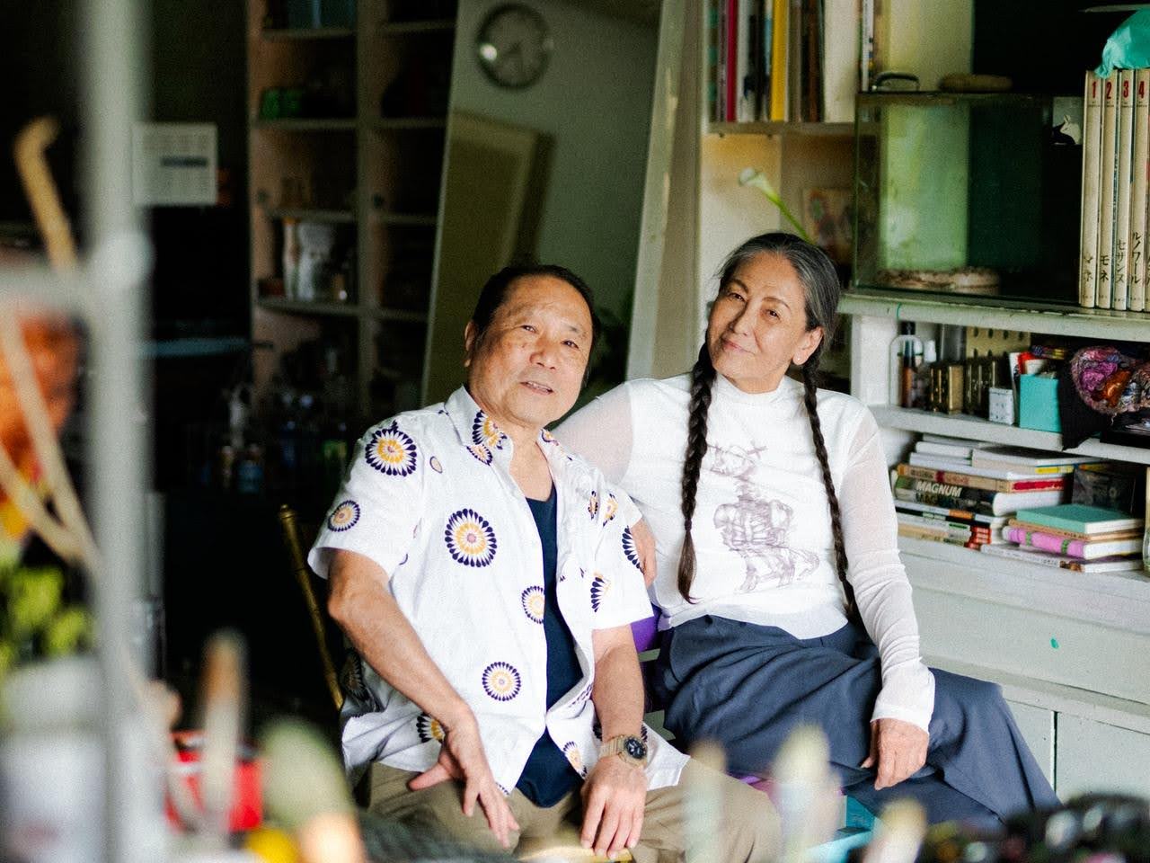 浅野順子さんと近田春夫さん。