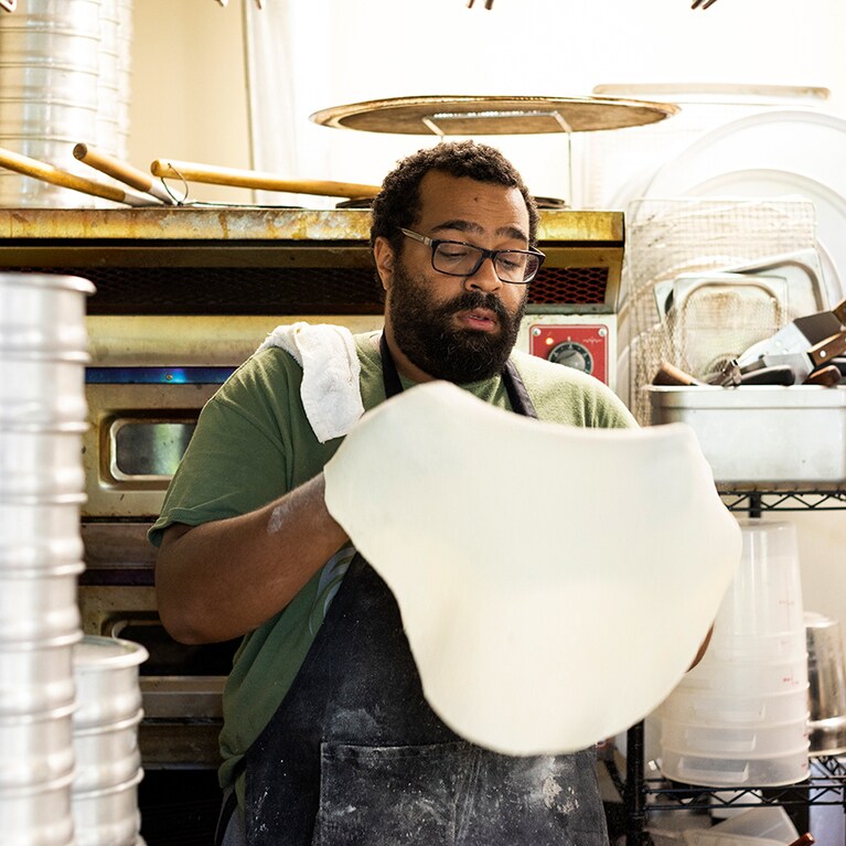 ニューヨークスタイルのピッツァ。