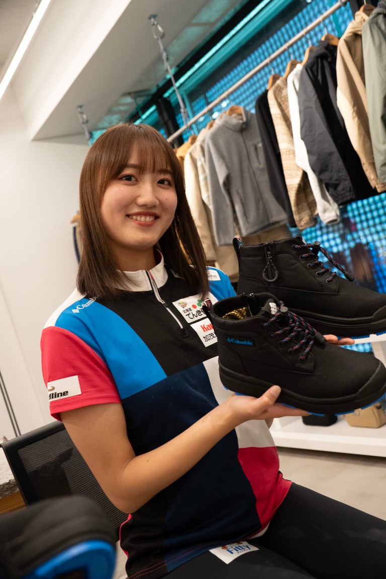 東京・原宿の旗艦店COLUMBIA TOKYO FLAGSHIPで開かれたイベントの様子。