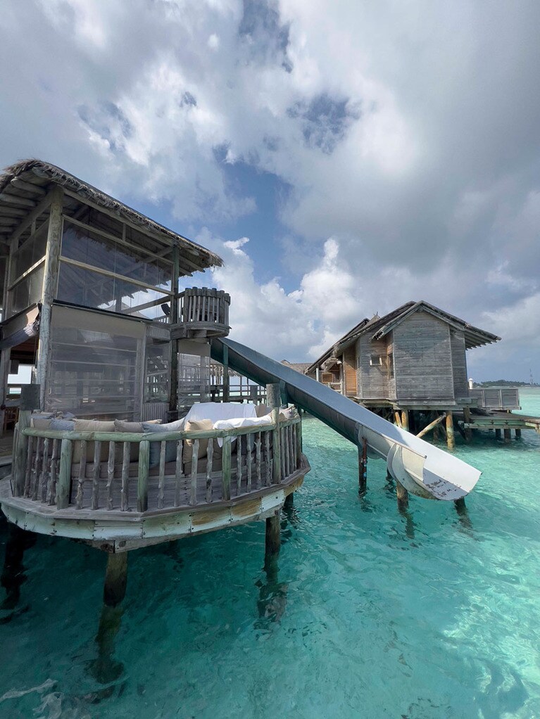 プライベート・ウォータースライダー。セレブがはしゃぎながら滑る姿を妄想してみた(笑)。