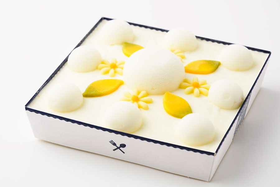 レモンのレアチーズジェラートBOX 3,500円（15×15cm） ※9月末までの販売／角島ジェラート ポポロ