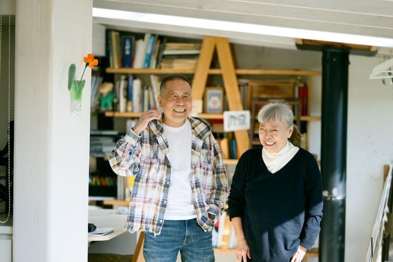 こぐれひでこさんと近田春夫さん。