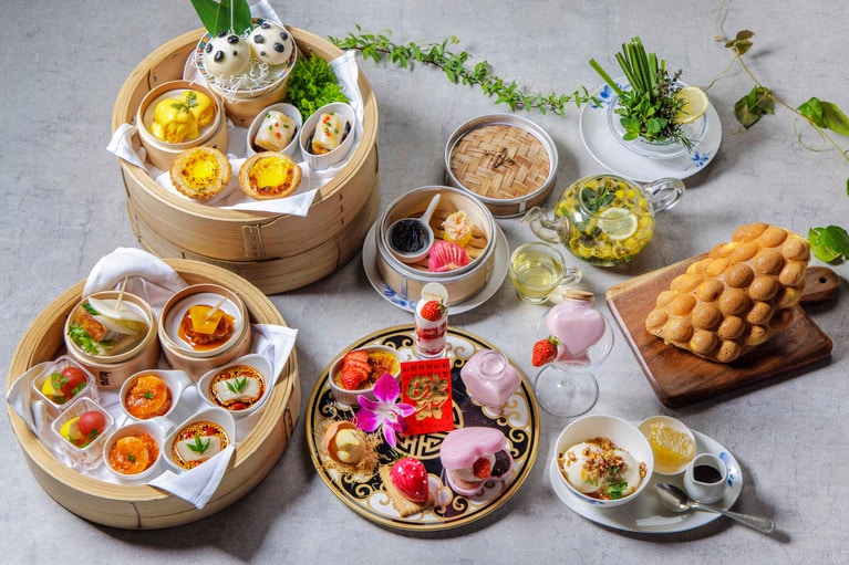 龍天門の飲茶アフタヌーンティー。