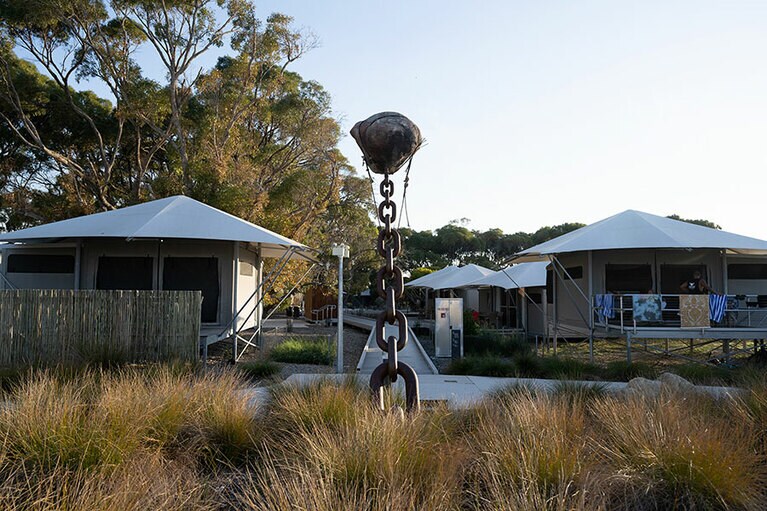 「ディスカバリー・ロットネスト・アイランド」のテント。