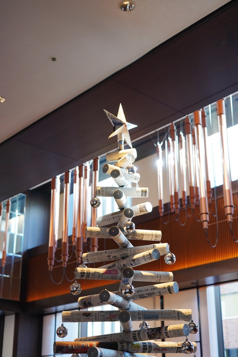 ハイアット セントリック 銀座 東京のクリスマスツリー。