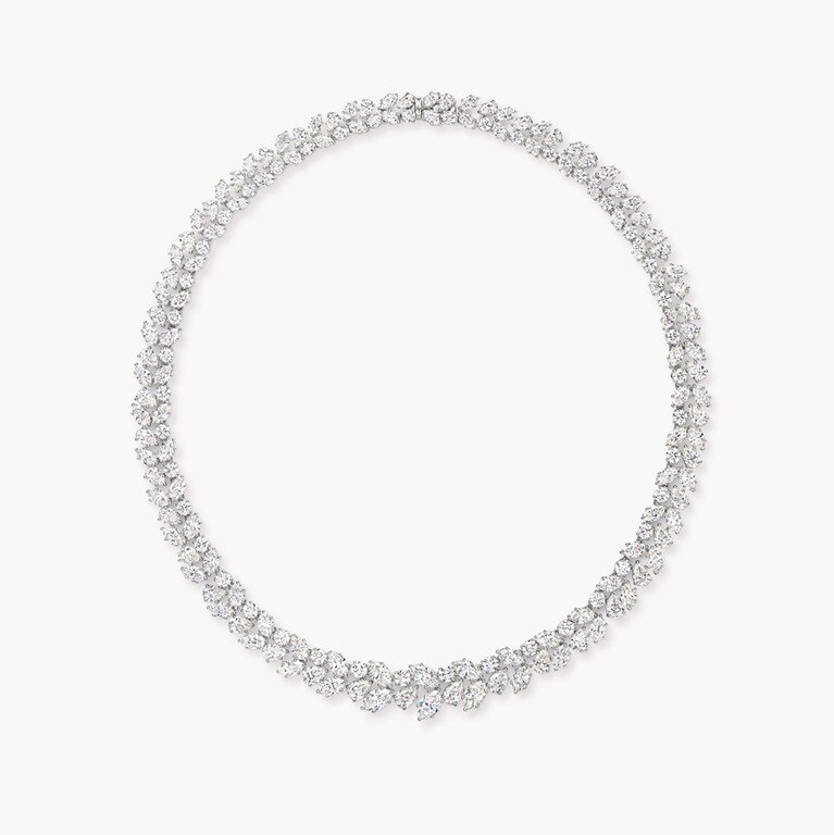 「リース・ネックレス」（PT×DIA）72,710,000円／ハリー・ウィンストン（ハリー・ウィンストン クライアントインフォメーション）