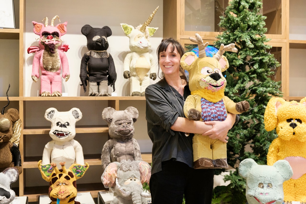 ベアブリックとのコラボコレクションをはじめとする新作展示会に際して来日した、アン・ヴァレリー・デュポン。