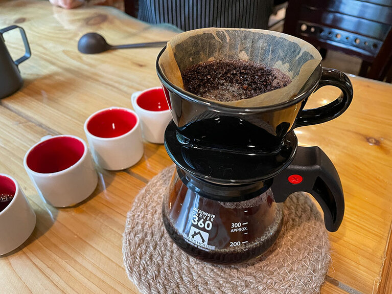 自分で焙煎したコーヒーのおいしさは格別です。
