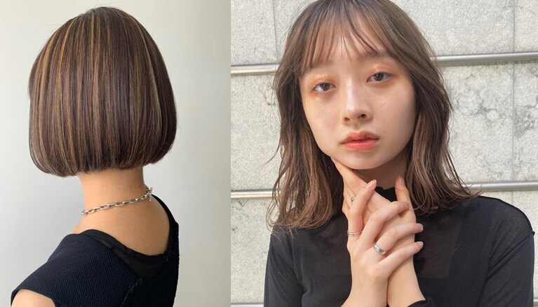 私が想像していたハイライトはこんな感じ。素敵ですが、線の入り方が目立つ気がして、「私はそこまでおしゃれでないから」と思ってしまう系統です。