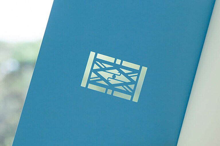 オリジナルノート ブルー。