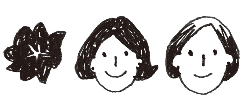 ショートヘア向け・頭頂部ウィッグ。