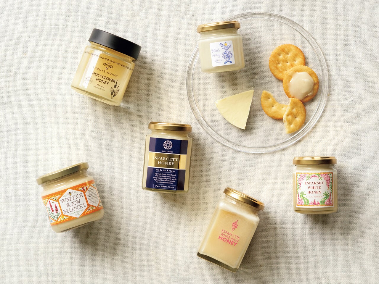キルギス産の白いはちみつ。日本でも手軽に購入できる。