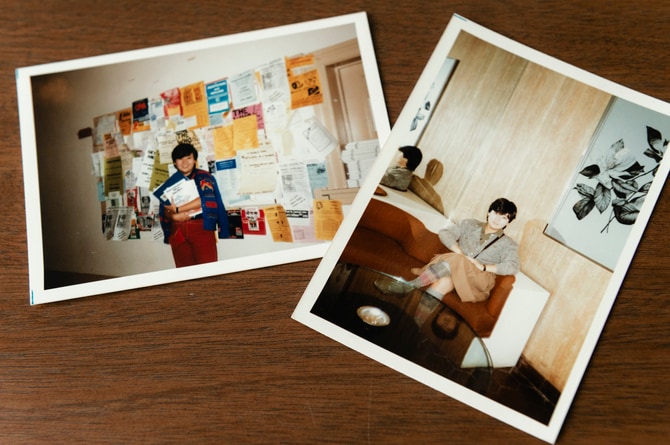 ニューヨーク留学時代のスナップ。「もう45年前（笑）！」とはづきさん。