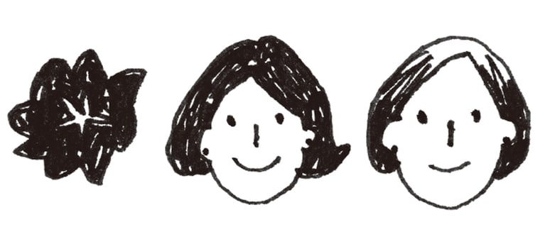 ショートヘア向け・頭頂部ウィッグ。