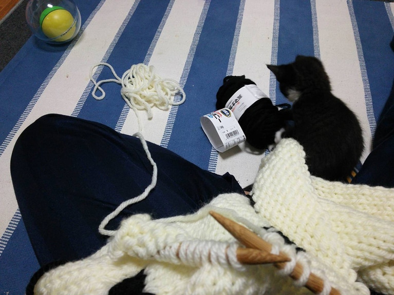 毛糸でまだ遊んでいた頃②