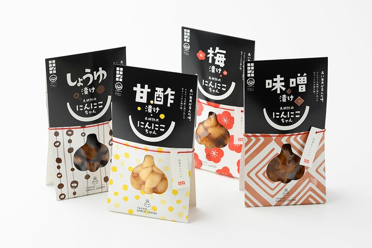 にんにこちゃん 各100g 648円／田子町ガーリックセンター