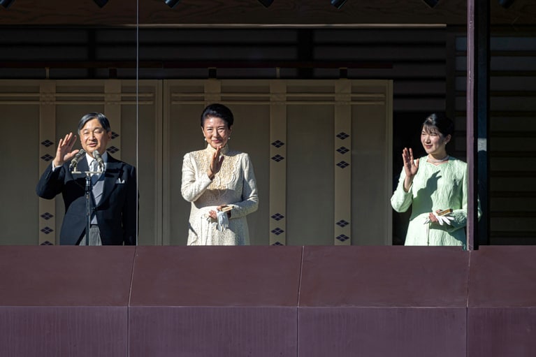 2025年、新年一般参賀での愛子さま　©文藝春秋