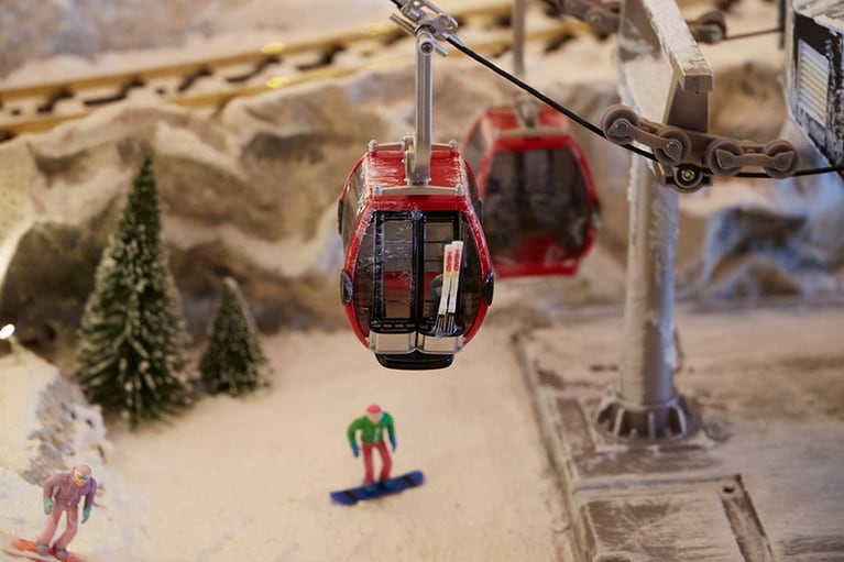 スキーのディテール。