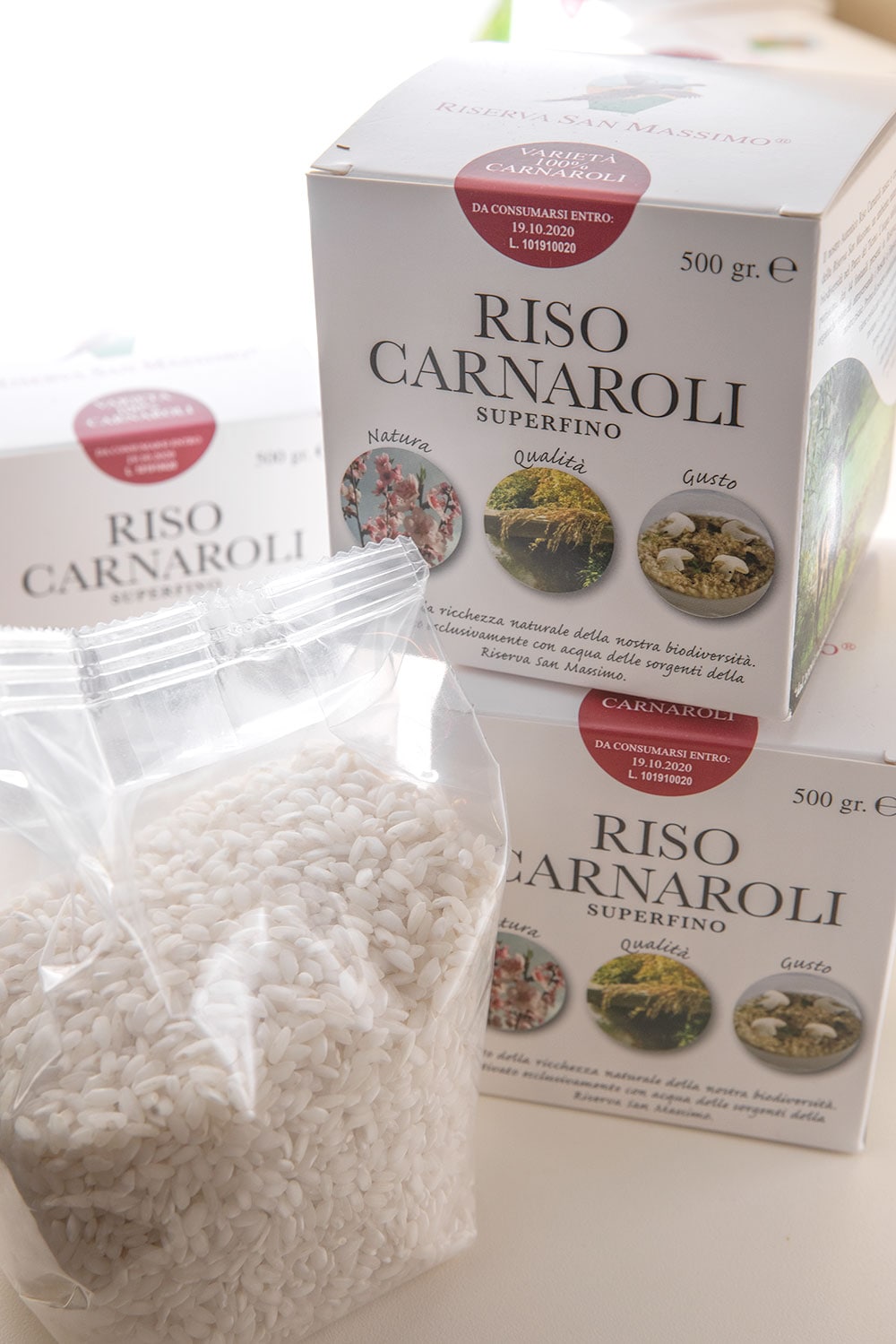 一帯は北イタリアきっての米どころ。名産の高級種カルナローリはリゾットにぴったり。