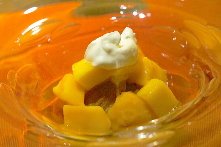 「マンゴーのババ」。