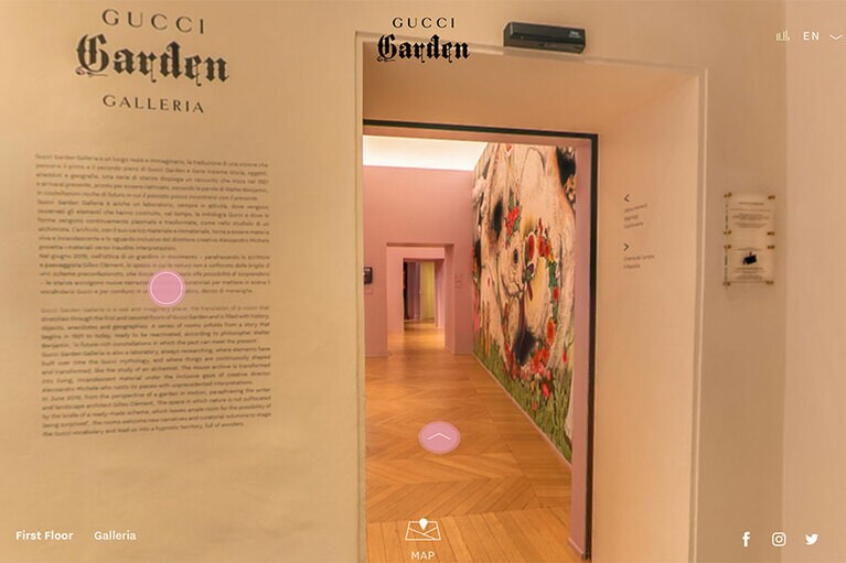 ギャラリーのエントランス。ワクワクが止まらない。