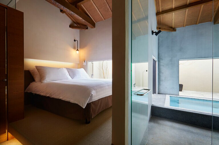 古湯温泉ONCRI／おんくり［佐賀／古湯温泉］離れJIBOH 客室。